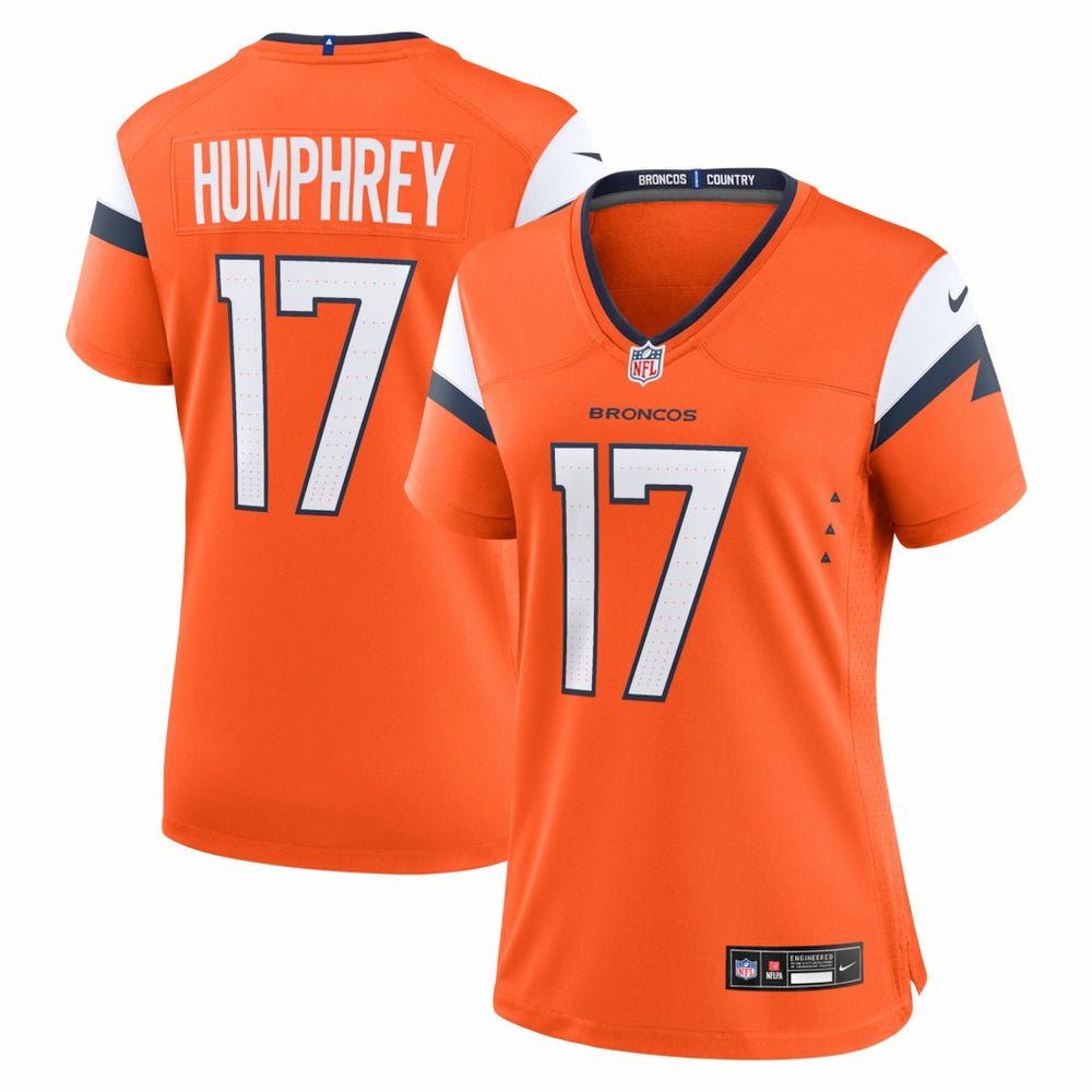 NFL Denver Broncos Lil'Jordan Humphrey Women's Team Game Jersey