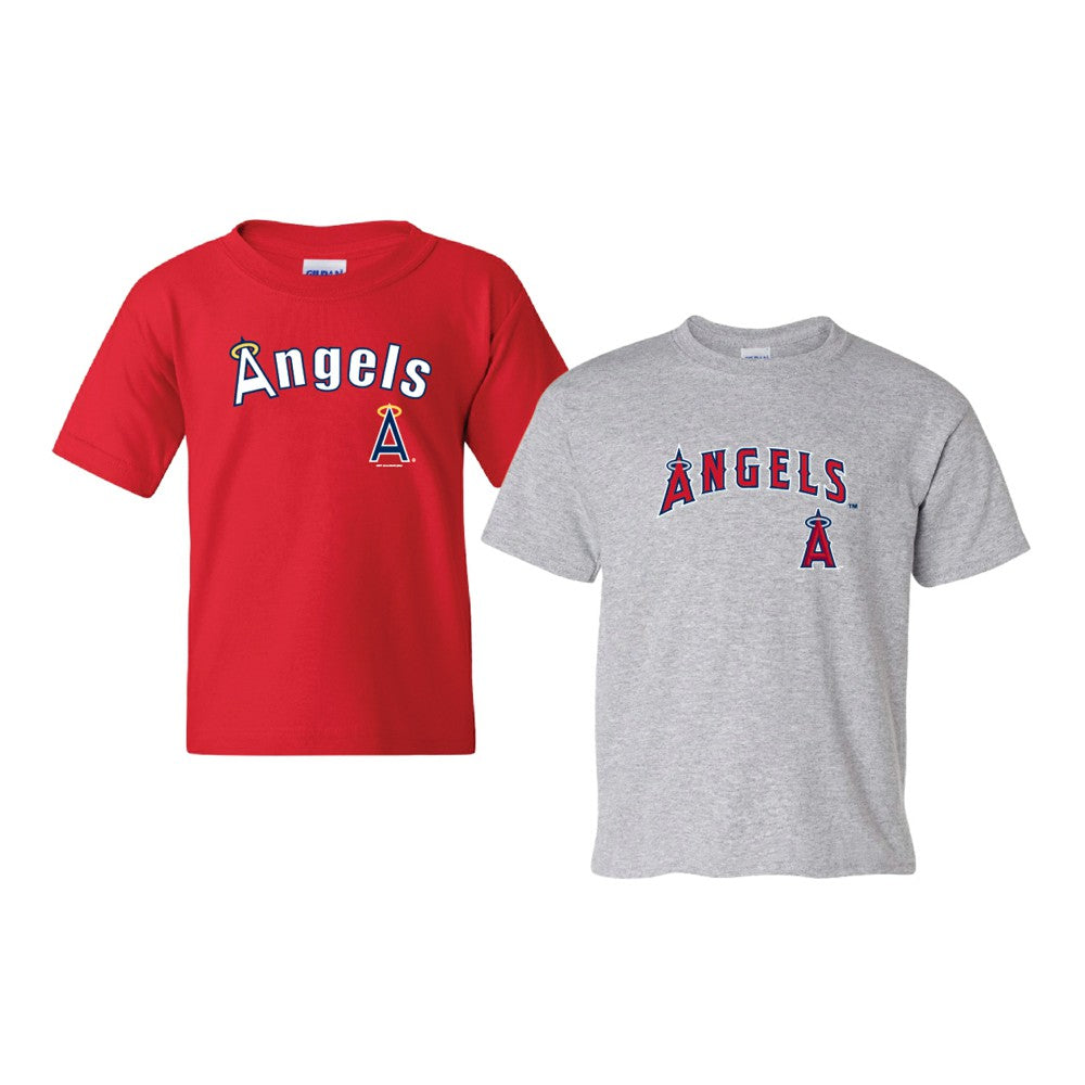 Los Angeles Angels Soft as a Grape Youth 2-Pack Logo T-Shirt Set - Red/Gray