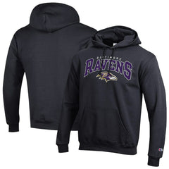 NFL Baltimore Ravens Powerblend Arch over Logo Hoodie