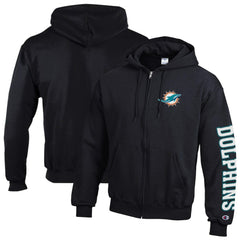 NFL Miami Dolphins Powerblend Fleece Full-Zip Hoodie