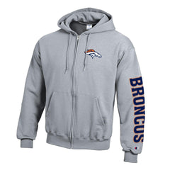 NFL Denver Broncos Powerblend Fleece Full-Zip Hoodie
