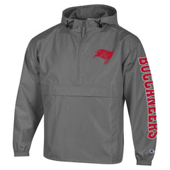 NFL Tampa Bay Buccaneers Packable Windbreaker Half-Zip Jacket