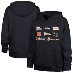 NFL Denver Broncos '47 Women's Bow & Banners Naomi Hoodie