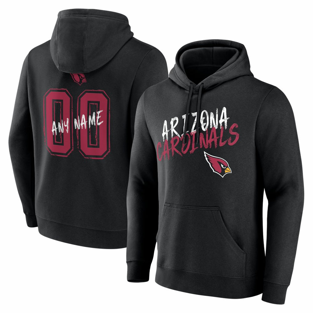 NFL Arizona Cardinals Hustle Personalized Name & Number Hoodie