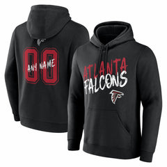 NFL Atlanta Falcons Hustle Personalized Name & Number Hoodie
