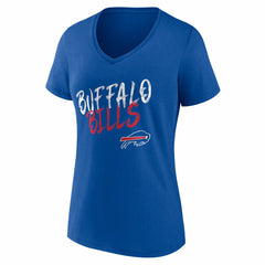 NFL Buffalo Bills Women's Hustle Personalized Name & Number V-Neck T-Shirt