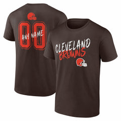 NFL Cleveland Browns Hustle Personalized Name & Number T-Shirt