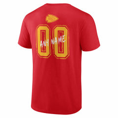 NFL Kansas City Chiefs Hustle Personalized Name & Number T-Shirt