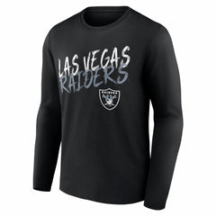 NFL Las Vegas Raiders Hustle Personalized Name & Number Long Sleeve T-Shirt