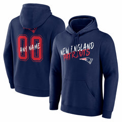 NFL New England Patriots Hustle Personalized Name & Number Hoodie