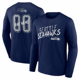 NFL Seattle Seahawks Hustle Personalized Name & Number Long Sleeve T-Shirt