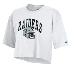 NFL Las Vegas Raiders Women's Boyfriend Cropped T-Shirt