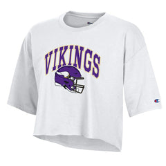 NFL Minnesota Vikings Women's Boyfriend Cropped T-Shirt