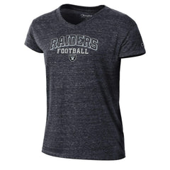 NFL Las Vegas Raiders Women's Triumph Tri-Blend V-Neck T-Shirt