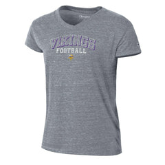 NFL Minnesota Vikings Women's Triumph Tri-Blend V-Neck T-Shirt