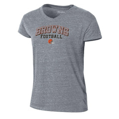 NFL Cleveland Browns Women's Triumph Tri-Blend V-Neck T-Shirt