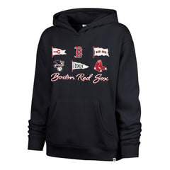 Boston Red Sox Women's Bow & Banners Naomi Hoodie - Navy | 47 brand