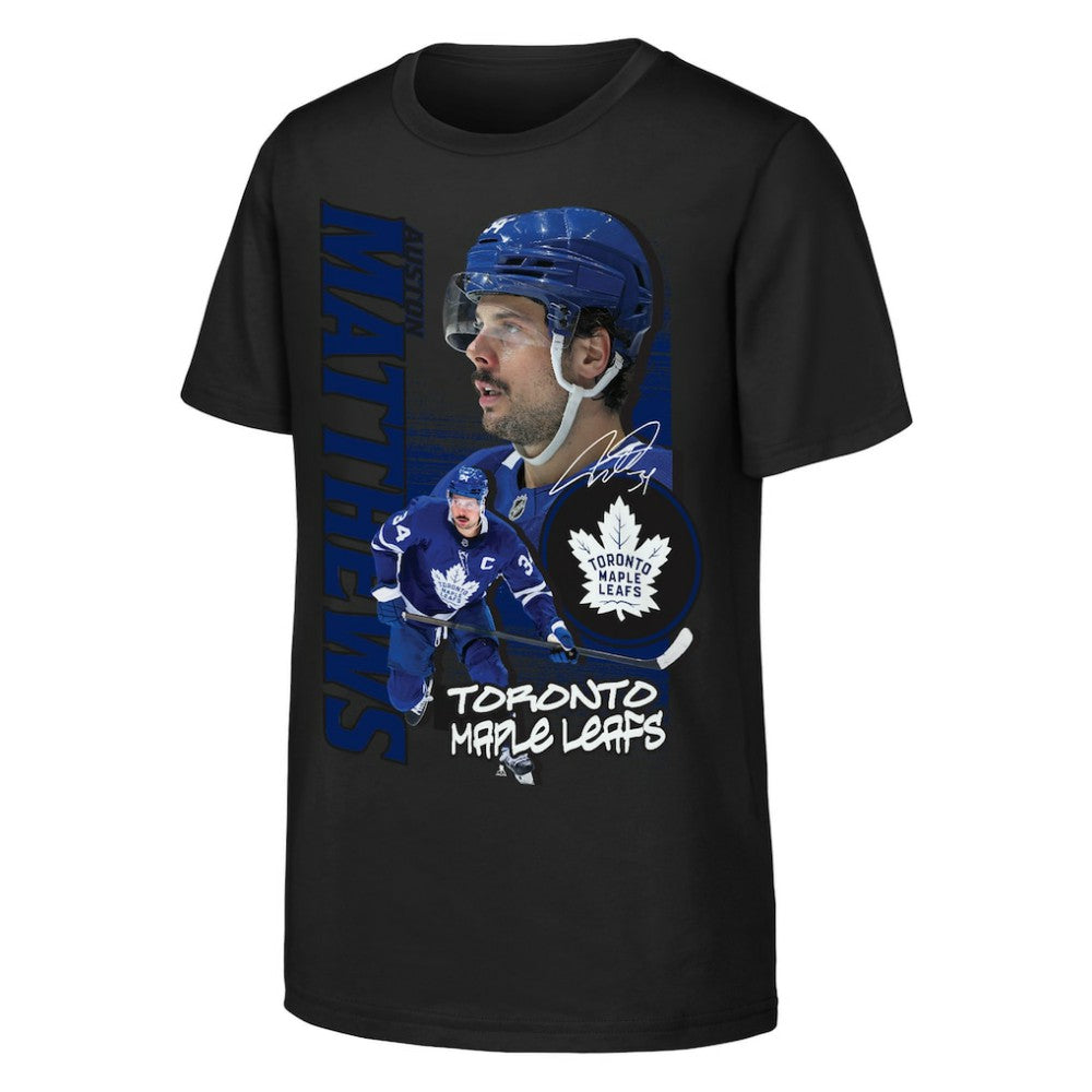 Auston Matthews Toronto Maple Leafs Outerstuff Youth Playmaker T-Shirt