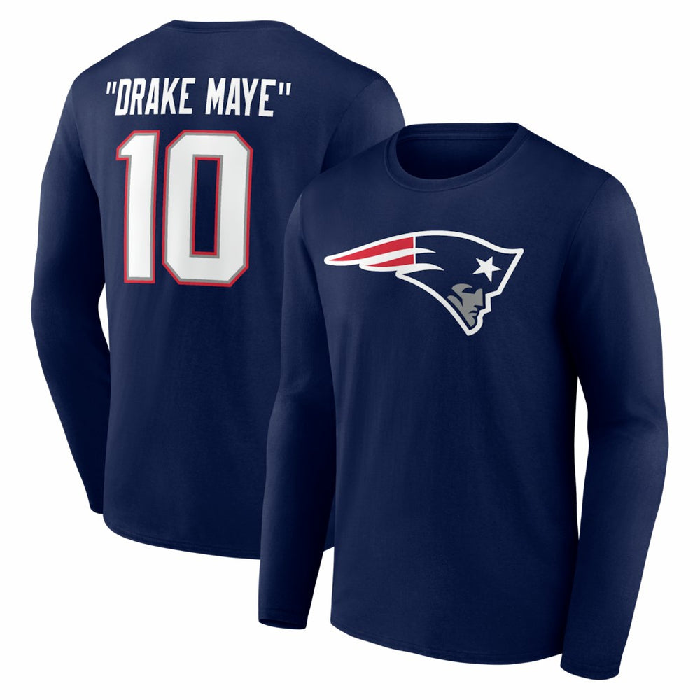 NFL New England Patriots Drake Maye Nickname Long Sleeve T-Shirt