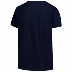 NFL New England Patriots Women's Plus Size Arch Over Logo V-Neck T-Shirt