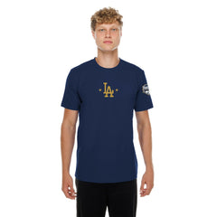 Los Angeles Dodgers 2026 Gold Collection Logo & Patch T-Shirt - Navy | New Era