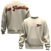 San Francisco Giants Unisex Spirit Jersey Fleece Crewneck Pennant Sweatshirt - Tan