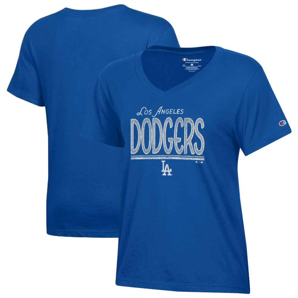 Los Angeles Dodgers Champion Women's Core V-Neck T-Shirt - Royal