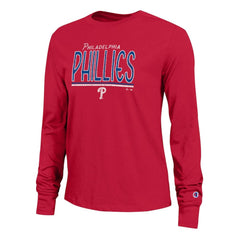 Philadelphia Phillies Champion Women's Long Sleeve T-Shirt - Red