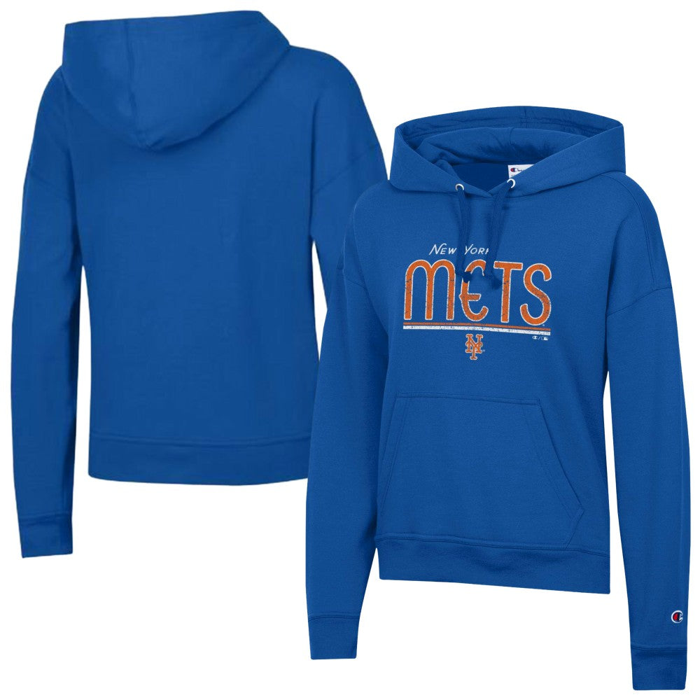 New York Mets Champion Women's Vintage Powerblend Hoodie - Royal