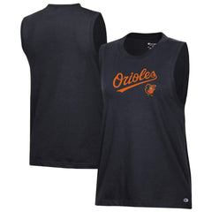 Baltimore Orioles Champion Women's Muscle Tank Top - Black