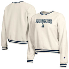 Los Angeles Dodgers Champion Women's Reverse Weave Sweatshirt - Cream