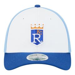 Kansas City Royals Player Replica 39THIRTY M-Crown Flex Hat - White/Royal | New Era
