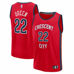 Derik Queen New Orleans Pelicans Fast Break Replica Player Jersey - Statement Edition - Red | Fanatics online