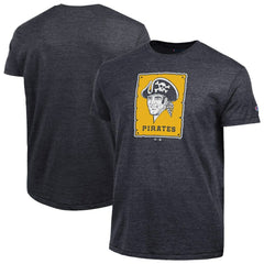 Pittsburgh Pirates Champion Cooperstown Logo Tri-Blend T-Shirt - Black