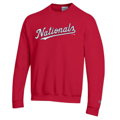 Washington Nationals Champion Powerblend Wordmark Sweatshirt - Red