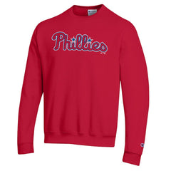 Philadelphia Phillies Champion Powerblend Wordmark Sweatshirt - Red