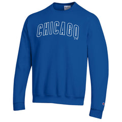 Chicago Cubs Champion Powerblend Wordmark Sweatshirt - Royal