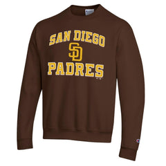 San Diego Padres Champion Heart & Soul Powerblend Sweatshirt - Brown
