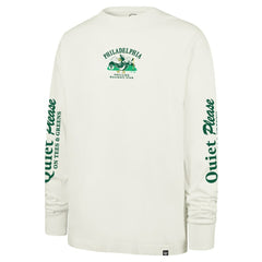 Philadelphia Phillies Quiet Please Foundation Long Sleeve T-Shirt - Cream | 47 brand