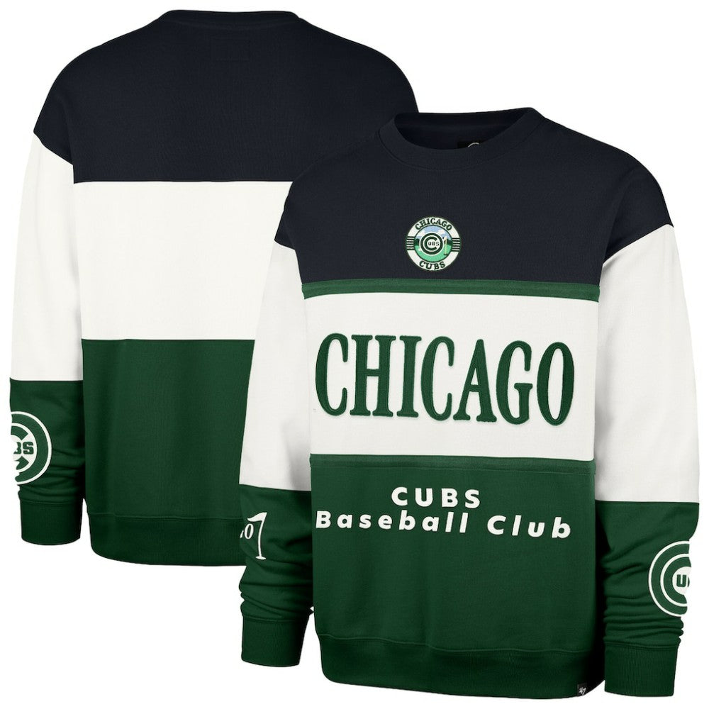 Chicago Cubs Tee Up Maximalist Fleece Sweatshirt - Green | 47 brand