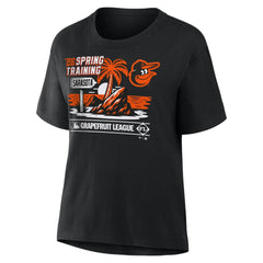Baltimore Orioles Women's 2026 Spring Training Grapefruit League Hometown Special T-Shirt - Black