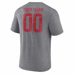 Arizona Diamondbacks Heritage Personalized Any Name & Number Tri-Blend T-Shirt - Gray