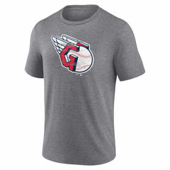 Cleveland Guardians Heritage Personalized Any Name & Number Tri-Blend T-Shirt - Gray