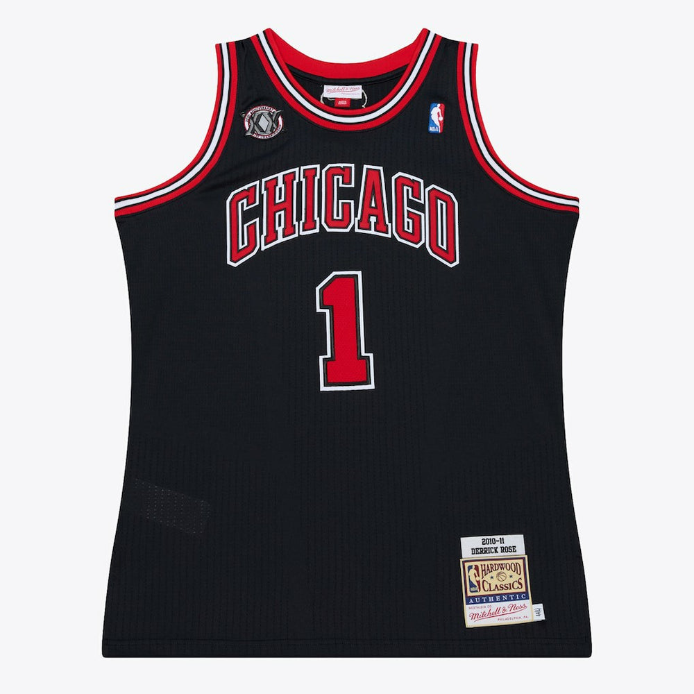 Derrick Rose Chicago Bulls 2010-11 Authentic Jersey sale - Black | Mitchell & Ness cheap