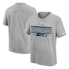NFL Seattle Seahawks Youth 2025 NFC Champions Locker Room Trophy Collection Authentic T-Shirt