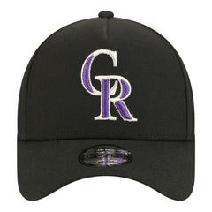 Colorado Rockies Youth 9FORTY A-Frame Adjustable Hat - Black | New Era