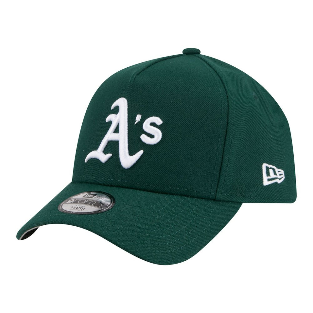 Athletics Youth 9FORTY A-Frame Adjustable Hat - Green | New Era