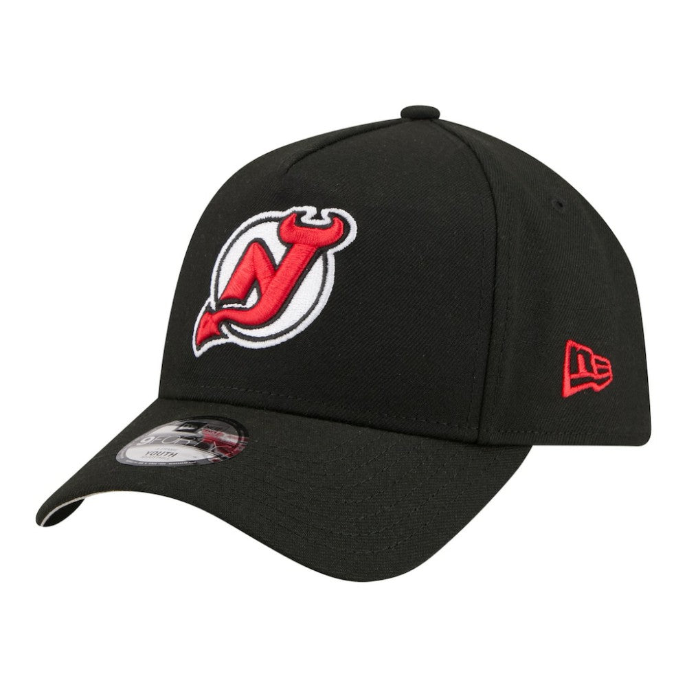 New Jersey Devils New Era Youth 9FORTY A-Frame Adjustable Hat