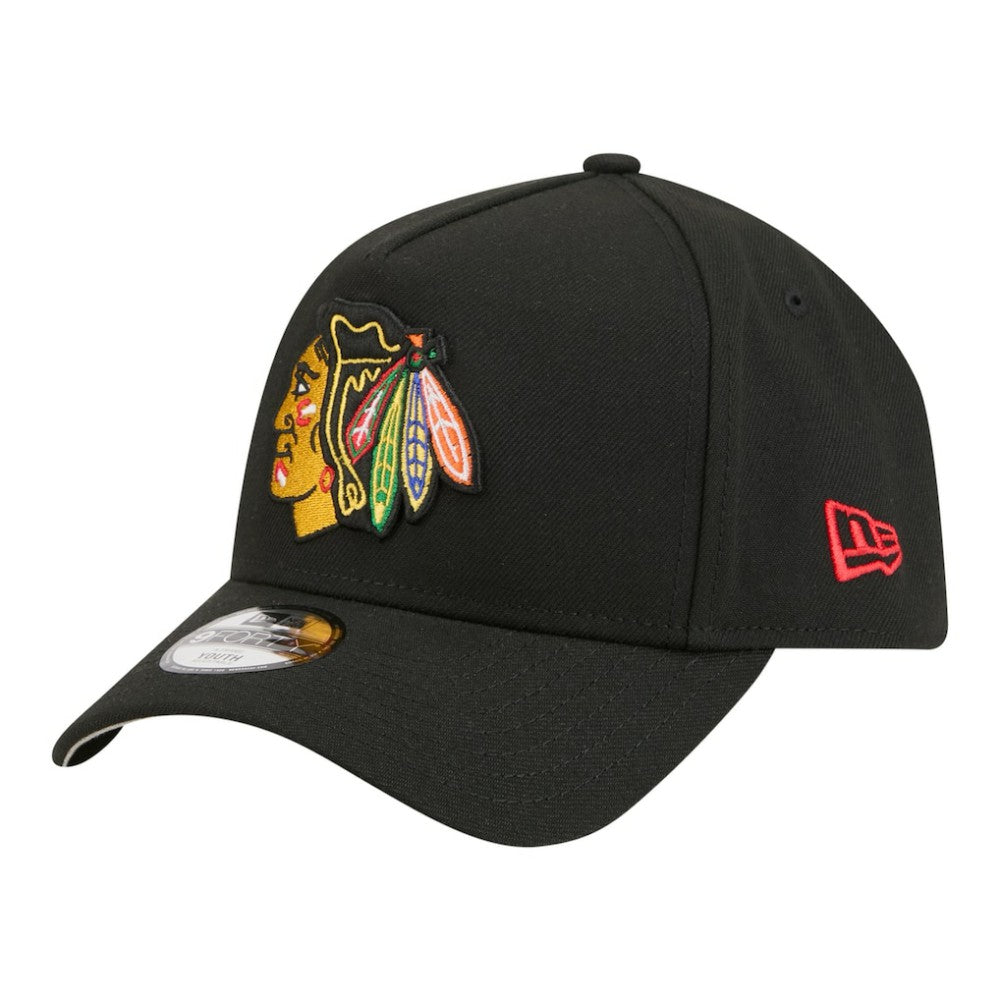 Chicago Blackhawks New Era Youth 9FORTY A-Frame Adjustable Hat