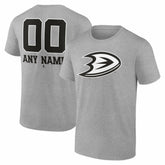 Anaheim Ducks Big & Tall Personalized Name & Number Monochrome T-Shirt